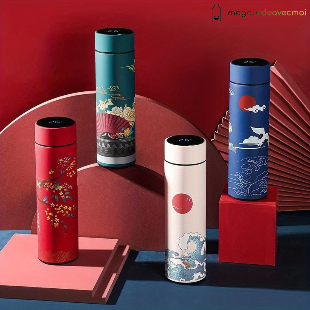 Bouteille isotherme avec affichage Température || Kitty